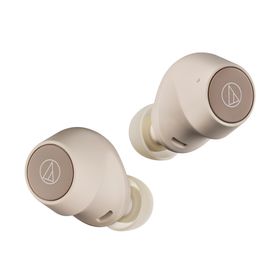 オーディオテクニカ ノイズキャンセリング機能搭載 完全ワイヤレスBluetoothイヤホン（ライトベージュ） ATH-CKS30TW+BG返品種別A