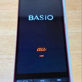 【美品】BASIO4 KYV47 ワインレッド 京セラ 充電器 フォルダー 付属