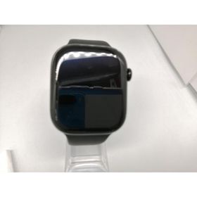 【中古】Apple Watch Series10 46mm GPS ジェットブラックアルミニウムケース/ブラックスポーツバンド (M/L) MWWQ3J/A【OSU301】保証期間１ヶ月【ランクB】