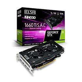 【中古】「非常に良い」ELSA エルザ GeForce GTX 1660 Ti S.A.C グラフィックスボード VD6979 GD1660-6GERTS