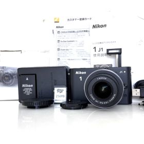 撮影枚数6,154枚【ニコン】Nikon 1 J1 ブラック デジタルカメラ + おまけレンズ10-30mm VR [Exc＋3] #W610