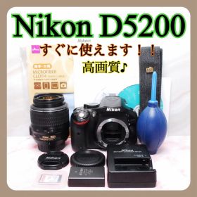 届いたらすぐに使える❤️Nikon D5200✨初心者✨高画質✨一眼レフ