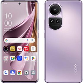 〔中古〕OPPO(オッポ) OPPO Reno10 Pro 5G 256GB グロッシーパープル A302OP Softbank SIMフリー〔258-ud〕