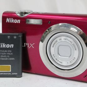 【返品保証】 ニコン Nikon COOLPIX S230 3x ピンク バッテリー付き コンパクトデジタルカメラ T466