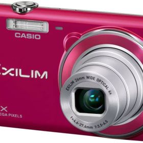 【中古】CASIO デジタルカメラ EXILIM 1610万画素 6倍 レッド EX-ZS20RD