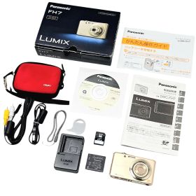 【動作確認済】Panasonic LUMIX DMC-FH7 ゴールド 箱付