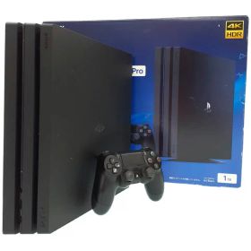 【SIE】ソニー『PlayStation4(プレイステーション4) Pro 1TB ジェットブラック』CUH-7000BB01 ゲーム機本体 1週間保証【中古】