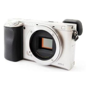 【中古】 ソニー SONY a6000 シルバー ボディ 美品 Wi-Fiで ストラップ取扱付き 当店保証30日間 人気 ミラーレス 一眼レフ 交換レンズ カメラ