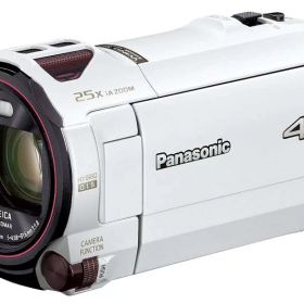 【中古】パナソニック 4K ビデオカメラ VX992M 64GB 光学20倍ズーム ピュアホワイト HC-VX992M-W
