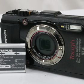 【返品保証】 オリンパス Olympus Tough TG-3 4x WIDE ブラック バッテリー付き コンパクトデジタルカメラ T95