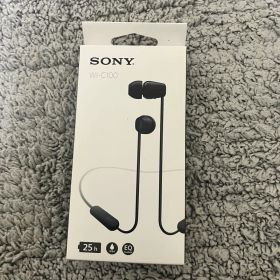 SONY ワイヤレスステレオヘッドセット WI-C100 ブラック 新品