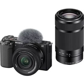 【エントリーで最大2万ポイント当たる｜9/25まで】 SONY｜ソニー VLOGCAM ZV-E10X ダブルズームレンズキット ミラーレス一眼カメラ ブラック ZV-E10X BQ