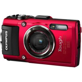 【中古】OLYMPUS デジタルカメラ Tough TG-5 レッド 1200万画素CMOS F2.0 15m 防水 100kgf耐荷重 GPS+電子コンパス&amp;内蔵Wi-Fi TG-5 RED