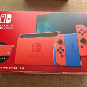 日中即日発送！Nintendo Switch マリオレッド×ブルー セット 本体