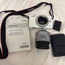 Canon EOS M10 レンズキット ホワイト ミラーレス カメラ