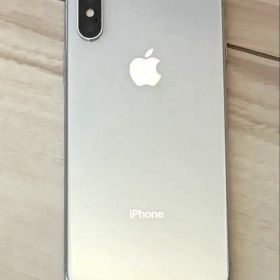 【美品】iPhone X Silver 64 GB SIMフリー 箱・イヤホン付