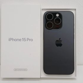 【限定値下げ中！】iPhone 15 Pro 128GB ブラックチタニウム Apple認定整備済 SIMフリー【A】