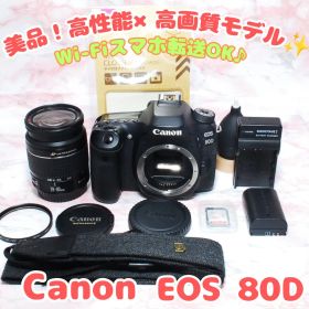 キャノン EOS 80D✨高性能 高画質 Wi-Fi タッチ操作 一眼レフ 美品