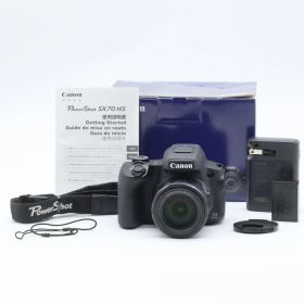 Canon PowerShot SX70 HS コンパクトデジタルカメラ 光学65倍ズーム 約2030万画素 Wi-Fi EVF搭載 旅行・野鳥撮影に最適【中古】