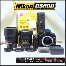 ショット約1000回 Nikon D5000 手ブレ補正 望遠Wレンズ 初心者