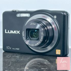 【美品】Panasonic LUMIX DMC-SZ7 ブラック コンデジ デジカメ 光学10倍ズーム フルHD動画 手ブレ補正付き 動作確認済み