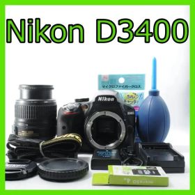 Nikon D3400★一眼レフ入門に最適★標準レンズキット★届いてすぐ使える