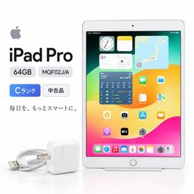 SIMフリー Cランク 訳有 iPad Pro 10.5インチ Wi-Fi + Cellularモデル 64GB MQF02J/A シルバー SIMロック解除済み au Apple W31H 中古