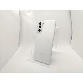 【中古】SAMSUNG au 【SIMロック解除済み】 Galaxy S21 5G ファントムホワイト 8GB 256GB SCG09【川崎駅前】保証期間1ヶ月【ランクB】