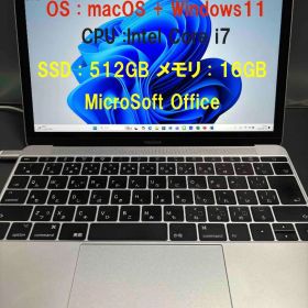 【Windowsが使用できる】MacBook 12インチ Core i7搭載