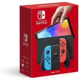 【売り尽くしセール！最安級価格＆期間限定ポイント2倍！】【新品箱訳あり】 Nintendo Switch有機ELモデルJoy-Con(L)ネオンブルー/(R)ネオンレッド HEG-S-KAAAA【送料無料】【即日発送、日曜日除く 】