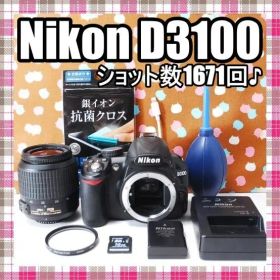 ✨新品級ショット数1671回✨Nikon D3100 レンズセット