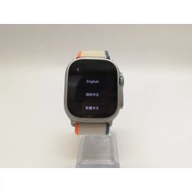 【中古】Apple Apple Watch Ultra2 49mm Cellular チタニウムケース/オレンジ/ベージュトレイルループ(M/L) MRF23J/A【DS秋葉】保証期間1ヶ月【ランクA】