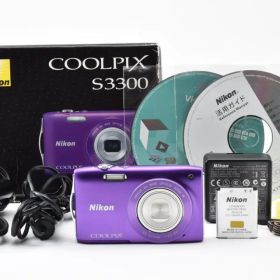 超極上★ ニコン Nikon COOLPIX S3300 パープル★ #1408