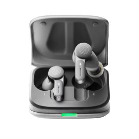 オーディオテクニカ ATH-TWX7 ワイヤレスイヤホン bluetooth ノイズキャンセリング 最大約20時間再生 通話品質強化 マルチポイント対応 ノイズキャンセル ヒアスルー 低遅延モード LDAC対応 SBC AAC IPX4防滴 急速充電 Qiワイヤレス充電【国内正規品】 グレー ATH-TWX7 GY