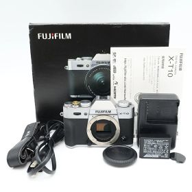 FUJIFILM X-T10 ボディ シルバー デジカメ 動作確認済み 富士フイルム ミラーレス一眼 #A07008
