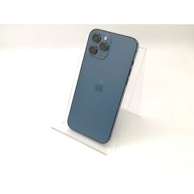 【中古】Apple docomo 【SIMロック解除済み】 iPhone 12 Pro Max 128GB パシフィックブルー MGCX3J/A【秋葉4号】保証期間1ヶ月【ランクC】