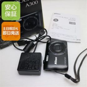 超美品 COOLPIX A300 ブラック 即日発送 コンデジ Nikon 本体 土日祝発送OK