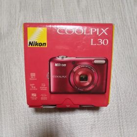 Nikon COOLPIX L30 レッド デジカメ 動作品 箱・付属品あり