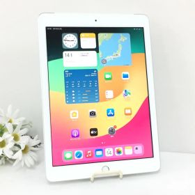 【美品】SIMフリー Apple iPad 第6世代 Wi-Fi＋Cellularモデル 32GB A1954(MR6P2J/A) シルバー 動作品