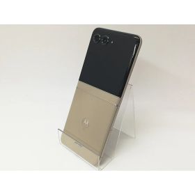 【中古】MOTOROLA SoftBank 【SIMフリー】 motorola razr 50s サンドクリーム 8GB 256GB A403MO【戸塚】保証期間1ヶ月【ランクB】