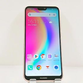 HUAWEI P20 lite HWV32 au サクラピンク 送料無料 本体 c22297 【中古】