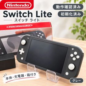 【動作確認済み】 ニンテンドースイッチ ライト グレー 本体 箱 充電器付 訳有