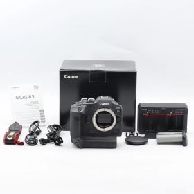 【ショット数1,000以下】Canon EOS R3 ボディ｜フルサイズ ミラーレス一眼｜約2410万画素・高速連写・高性能AF プロ向けフラッグシップ キヤノン【中古】