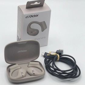 【中古 動作確認済】 JVCケンウッド Victor HA-NP50T-CA ワイヤレスイヤホン Bluetooth オープンイヤー 音楽 ミュージック 音楽鑑賞 運動 ランニング 通勤 通学 耳 イヤー イヤホン 音質 没入感 集中 音 使いやすい ジムリラックス 小さい
