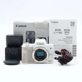 ショット数3000回 Canon ミラーレス一眼カメラ EOS Kiss M2 ボディー ホワイト #1475