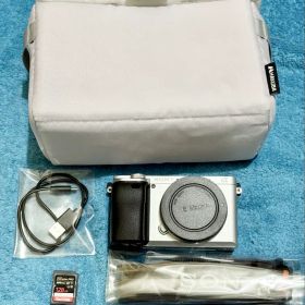 【SDカード付き】SONY α6400 ミラーレス一眼 カメラ シルバー ボディ