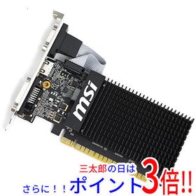 【中古】送料無料 MSI製グラボ GT 710 2GD3H LP PCIExp 2GB GeForce GT 710 2 GB PCI-Express 補助電源有