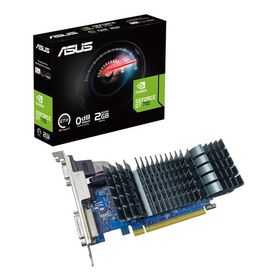 ASUS エイスースグラフィックボード GeForce GT 710/2GB/HDMI、DVI、D-Sub出力 GT710-SL-2GD5-BRK-EVO(2613820)送料無料
