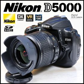 VR手振れ補正レンズ Nikon D5000 スマホ転送 一眼レフセット ニコン すぐ使える Nikon 0333