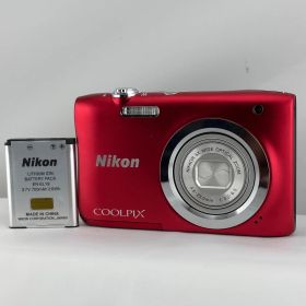2519【極美品、動作確認済み】 Nikon COOLPIX A100 レッド ニコン クールピクス コンパクトデジタルカメラ
